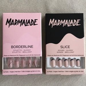 Marmalade press-on nails.  Both sets unused.
